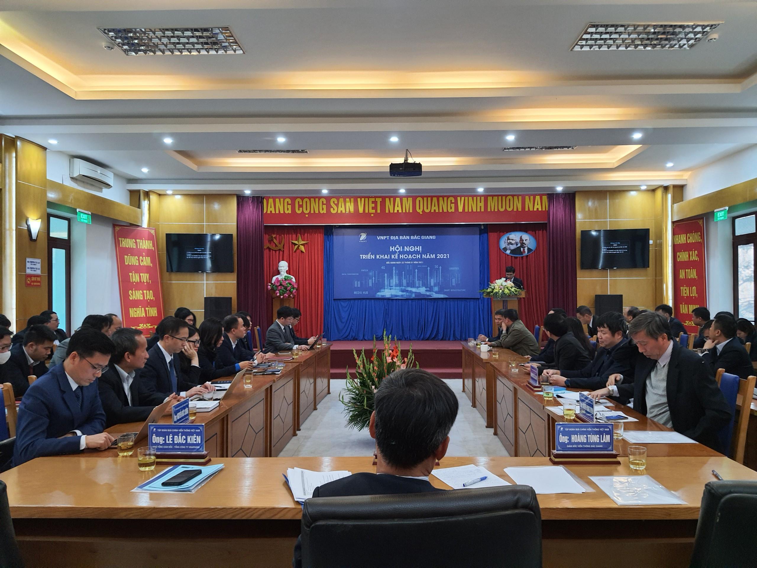 VNPT địa bàn Bắc Giang tổ chức Hội nghị Triển khai kế hoạch năm 2021 VNPT địa bàn Bắc Giang tổ chức Hội nghị Triển khai kế hoạch năm 2021